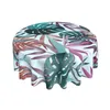Toalha de mesa tropical folha de banana impressa redonda 60 polegadas panos capa toalha de mesa de poliéster lavável para