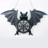 Autres fournitures de fête d'événement Halloween Bat suspendu lumière résine plastique chauve-souris lanterne pendentif extérieur intérieur horreur festival décoration de fête accessoires de fête maison 230905