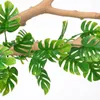 Decorative Flowers 72 Mesh Green Foliage Vine Artificial Plants For Christmas Tree Accessories Wedding Outdoor Garden Arch Decor Home Wall
