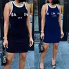 Designer Dresses Womens Luxury Clothing Causal Street Style Dress 2023 Summer Fashion Letter Printed For Woman Slim Quick Dry Mini Skirt Plus Size 3xl Clorhing