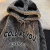 Sweats à capuche pour femmes Sweatshirts automne et hiver sweat à capuche en velours d'agneau femme Y2K sweat femmes épais mode vestes décontractée couple manteau en peluche lâche 230906