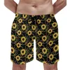 Shorts pour hommes Chaîne Imprimer Board Hommes Pantalons de plage Rosebush Fleur Loisirs Grande Taille