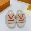 With Box 2023 Women plush slippers fluffy cashmere slippers shoes warm indoor flip flops fashion anti slip Flat com