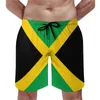 Short de planche pour hommes, drapeau patriotique de la jamaïque, maillot de plage classique, vert jaune, séchage rapide, course à pied, Surf, pantalon court grande taille