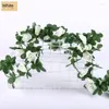 Fiori decorativi 45 teste di fiori artificiali di vite appesi a parete in rattan decorazione domestica di nozze disposizione di piante finte