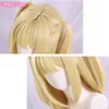 Cosplay peruks anime death anmärkning cosplay misamisa peruker misa aman gyllene blond dubbel hästsvans hår kvinnor halloween props peruk 230906