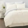 Sängkläder sätter 2023 sängkläder 8 bitar vit säng i en påse mikrofiber set queen size 230906