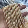 Strand Natural Mini Pearl Armband 3-4 mm White Barock Tibetan Silver Clasp 002