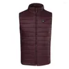 Gilets pour hommes Intelligent température constante gilet électrique manteau USB charge isolation thermique automne hiver gilet d'épaule