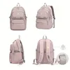 Backpacks Large Capacity Students Backpack Casual Waterproof Nylon Double Shoulder Bag Fashion Travel College 230906