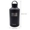 Canecas 2000ml 2L CALCA 64oz Beisebol Tampa de Boca Larga Garrafa de Água de Aço Inoxidável com Parede Dupla Vácuo Isolado Copo de Viagem 230906