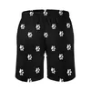 Men's Shorts Gym Cute Puppy Dog Retro Swimming Trunks Black And White Print Males Quick Drying Running Oversize Board Short Pants