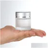 Bouteilles d'emballage en gros 5G 10G 15G 20G 30G 50G Pot cosmétique en verre dépoli vide crème pour le visage baume à lèvres conteneur de stockage rechargeable S Otnq7