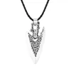 Colares Pingente Nedar Trendy Arrowhead Dagger Colar Acessórios de Moda Masculina Gargantilha Vintage Viking Slavic Masculino Jóias