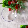 Décorations de Noël 4 cm 5 cm 6 cm 7 cm 8 cm 9 cm 10 cm en plastique transparent remplissable boule d'ornement boules créatives décoration d'arbre ornements D Otkm0