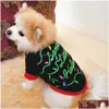 Hondenkleding Kerstmis Schattig bedrukt T-shirt voor huisdieren Huisdieren Sweatshirt Plevier Ademend vest Shirt Drop Delivery Huis Tuinbenodigdheden Dhzln