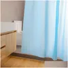 Shower Curtains Bathroom Curtain White Waterproof Thick Solid Bath For Bathtub Large Wide Bathing Er Drop Delivery Home Garden Access Ot1Ef