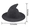 Cappello decorativo di Halloween Accessorio per costume da festa Vacanza Bambini Cappelli da mago strega Cappello da pony in cotone moda Berretto da secchiello per sport all'aria aperta