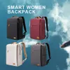 Okul Çantaları Çok Fonksiyonlu Seyahat Sırt Çantası Kadın Uçak Çantası Air Kadınlar İçin Kadınlar Defter USB Şarj Hafif Dizüstü Çantalar 230905