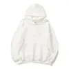 Sweat à capuche doux pour hommes, Double couche avec grandes poches, pulls amples pour automne et hiver, Streetwear, mode solide