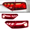 TAILLIGHT FÖR A5 A5L 2008-20 16 Sakljus RS5 Stil Sekvention Turn Signal Taillight LED Brake Lights Reverse Stop Lamp