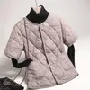 Gilet da donna Autunno Inverno Parka Gilet Giacca da donna 2023 Gilet maniche corte Sottile piumino di cotone caldo cappotto femminile Casual soprabito da donna