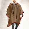 Men's Trench Coats Vintage Poncho Men Oversized Ded Irregular Punk Male Outerwear Fashion Cloak D Solid Color Cape Female