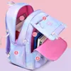 Mochilas Fengdong bolsas de escuela primaria para niñas estilo coreano lindo bolso de libro niños mochila impermeable púrpura niños 230906