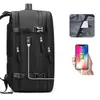 Rucksack 18 Zoll Mann Frauen leichte Schultasche Reise wasserdicht USB-Lade Laptop Rucksäcke Gepäcktaschen mit Schuhtasche