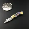 Küçük Katlanır Pocket Bıçağı Taşınabilir Mini Kesici EDC UYGULAMASI Dış Mekan Anahtar Bıçak Aracı Bakır Kabuklu Tutma