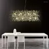 Lustres Lustre nordique lumière pissenlit personnalisé luxe romantique chambre salon LED cristal créatif Restaurant suspension