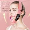 Face Massager Lifting Device LED Pon Therapy Slimming Vibration Massager Double Chin V-shaped Shaped Cheek Lift Belt Machine 230905