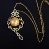 Kolczyki naszyjne Zestaw delikatny pearl stadnin pusty okrągły złota złota biżuteria regulowana rozmiar pierścionka dla kobiet prezent na rocznicę ślubu