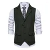 Men's Vests CHCS-M88-WB European And American Style Spring Clothing Business Waistcoat With Buckle Retro Suit