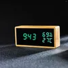 Tafelklokken Digitale wekker met snooze-temperatuur 3 instellingen Groot LED-display voor tieners op het bureau