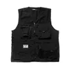 Herenvesten AOGZ Streetwear Hip Hop Multi-zakken Rits Cargovest Heren Techwear Uitloper Tactisch Functioneel Vest Mouwloos 230905