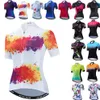 Radsport-Shirts Tops Radtrikot Damen Bike Mountain Road MTB Top Damen Fahrradshirt Kurzarm Racing Reitbekleidung Sommer Lady Orange Pink 230906