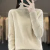 Womens Sweaters Autumn Winter Turtleneck Cashmere Sweater Women Knitted Pullover Fashion Keep Warm Korean Long Sleeve Casual Loose Tops 230905