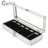 Cymii Watch Box Case 6 Grid Insert Slots Wather Watches Display Box Case Watch Watch Jewelry Decoration233S