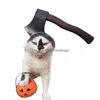 Vêtements de chien Chapeau d'animal de compagnie Halloween Chapeaux de chiot pour chiens Décoration drôle Réaliste Horrifiant Chat Cosplay Drop Livraison Maison Jardin Supplie Dhbe4