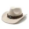 Chapeau Fedora de Cowboy Jazz pour femmes et hommes, casquette d'automne et d'hiver, cadeau de fête de noël, nouvelle collection 2023