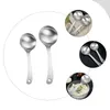 Conjuntos de louça 2 pcs colheres de metal de aço inoxidável utensílios de cozinha de arroz servindo banquete de buffet ocidental