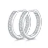 Diamond Hoops 100 925 Sterling Zilver Real Moissanites Stud Oorbellen Voor Vrouwen Fonkelende Sieraden Geschenken met GRA Certificaat