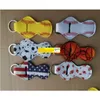 Party Favor Flag Softball Basket Ball Foot Baseball Printed Neoprene Chapstick Keychain Holder Case Bag Holiday Present Drop Delivery Dhzme