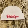 Berets Custom Name Baby Beanie Gifts Hat Little Kids Soft Cotton For 0-3 Month Embroidery Infant Hats