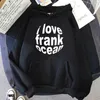 Herrtröjor Frank O-Ocean Blond Anime Hoodie Autumn/Winter Loose Cothing Simple Graphic Print Sweatshirt Men Fashion Hoody Casual Pullover