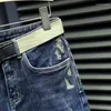 Jeans Cargo pour hommes, pantalons décontractés à la mode et confortables, broderie Cowboy, vêtements de luxe, Streetwear, bleu, petit ami