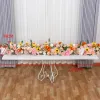 2mアップスケールホワイトローズアジサイ人工花の列ウェディングパーティーバックドロップテーブルセンターピースデコレーションアーチロード