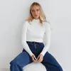 Pulls pour femmes Simple Slim Femmes Pull à col roulé Hiver Mode Pull Élastique Tricot Dames Jumper Casual Solide Femme Abricot Basic