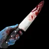 Party Masks Fake Blooded Knife Weapon PU Foam Tools Halloween Fancy Dress Prop Decoration Horror Kitchen 230905